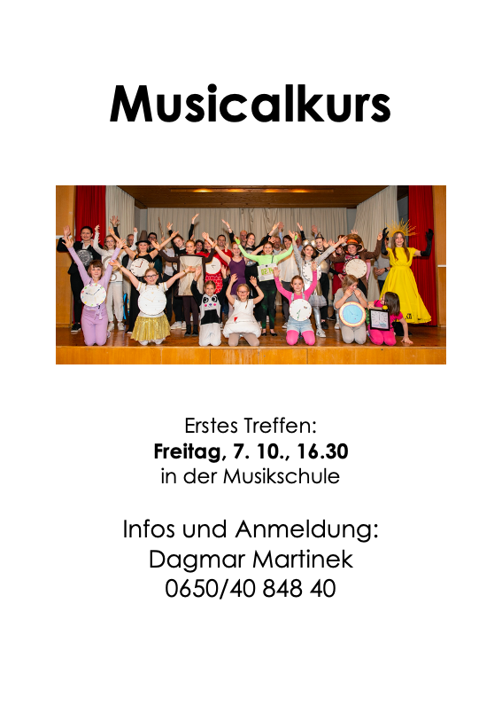 Musicalkurs startet wieder durch!