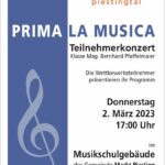 Prima la Musica Teilnehmerkonzert