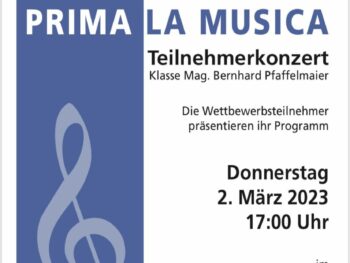 Prima la Musica Teilnehmerkonzert