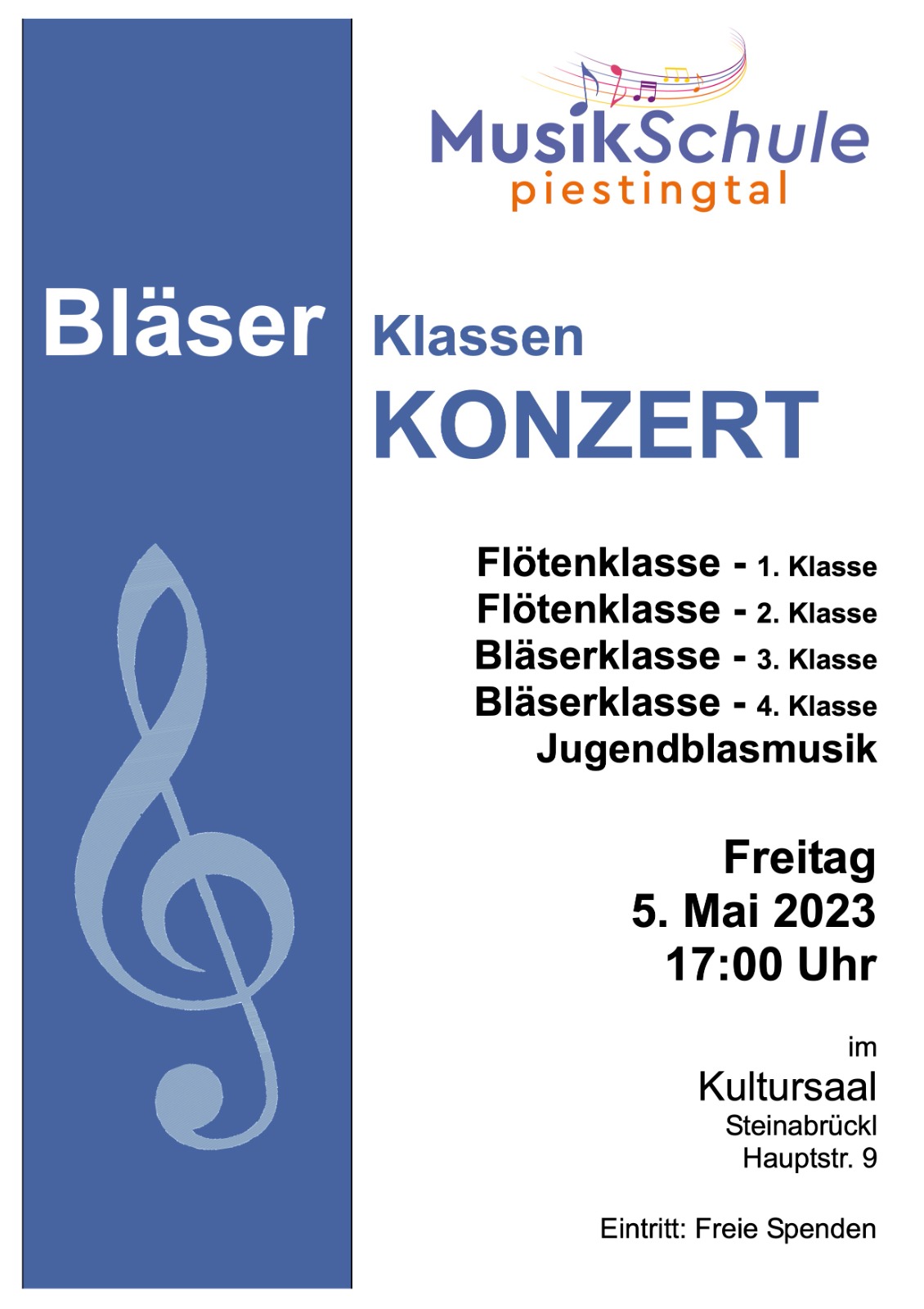 Bläserklassenkonzert