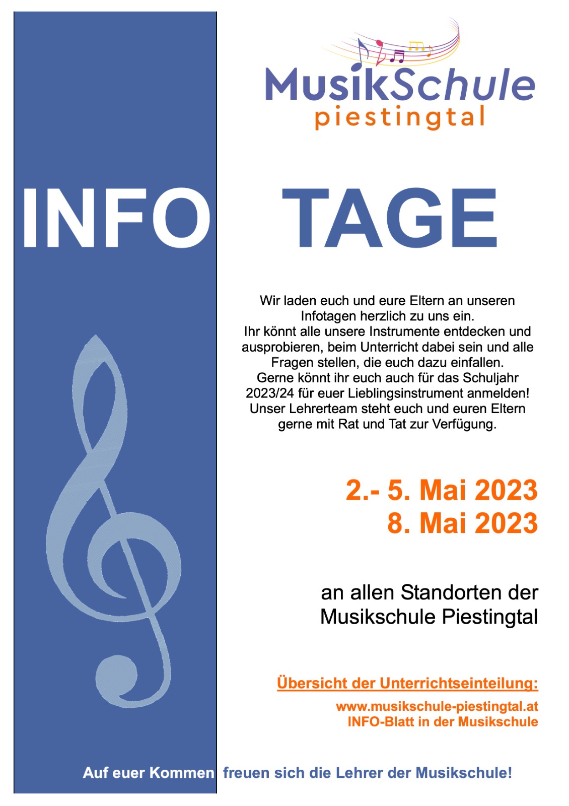 Infotage der Musikschule