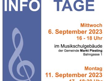Infotage der Musikschule