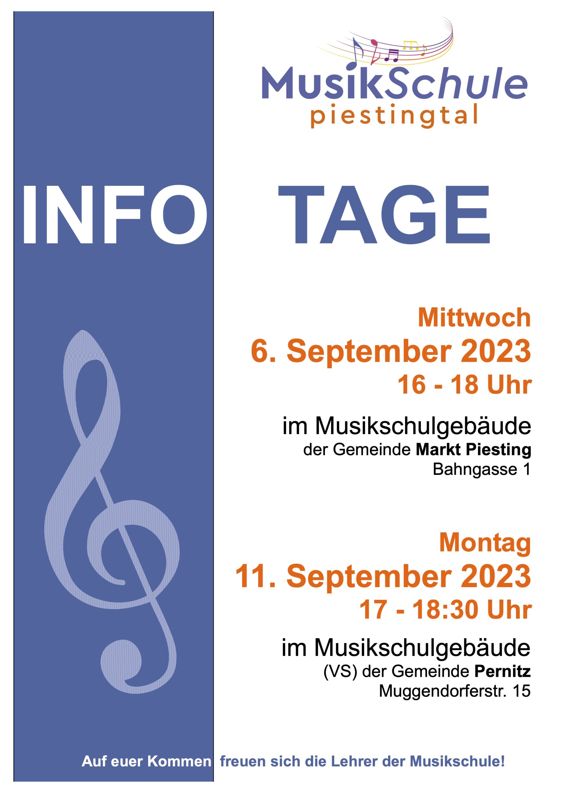 Infotage der Musikschule