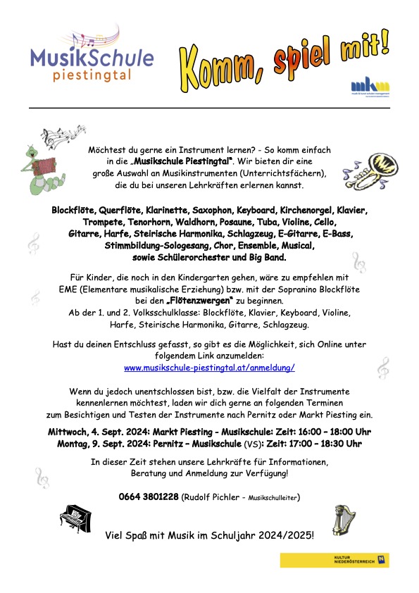 Aktuelle Infos zum Schulstart