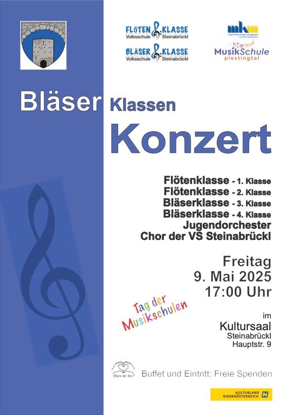 Bläserklassenkonzert in Steinabrückl
