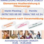 Anmeldung EME und Flötenzwerge