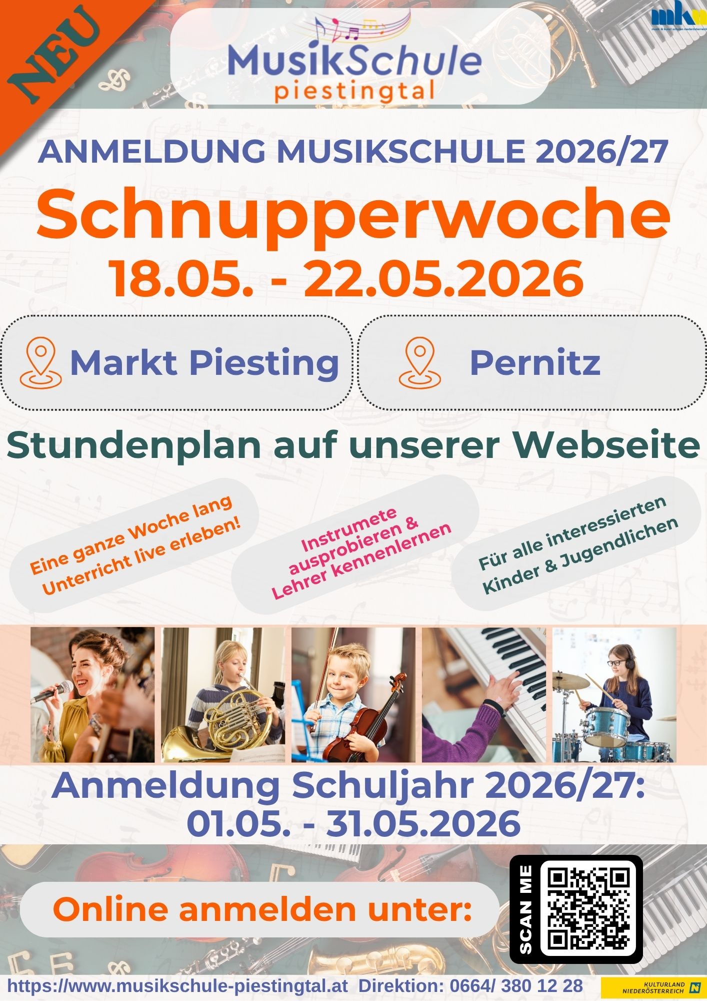 Schnupperwoche in der Musikschule