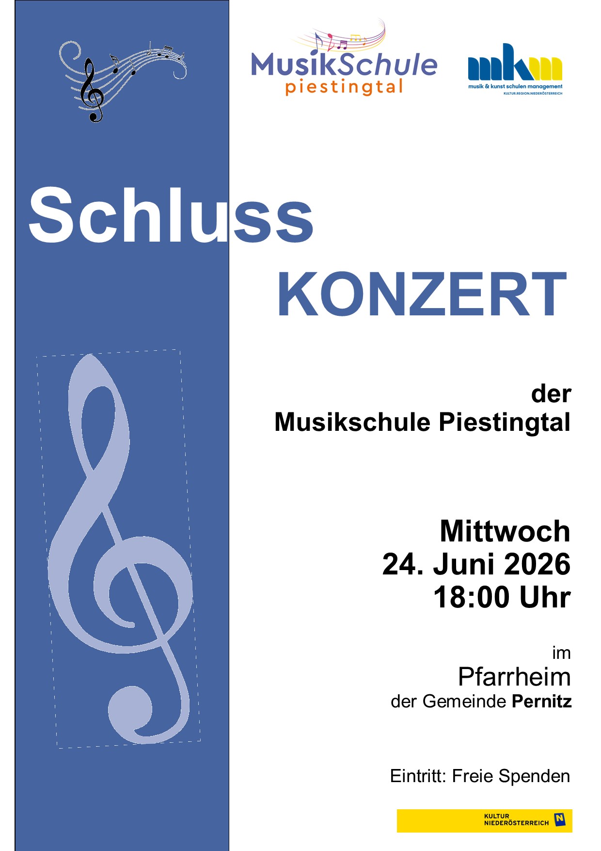 Schlusskonzert in Pernitz