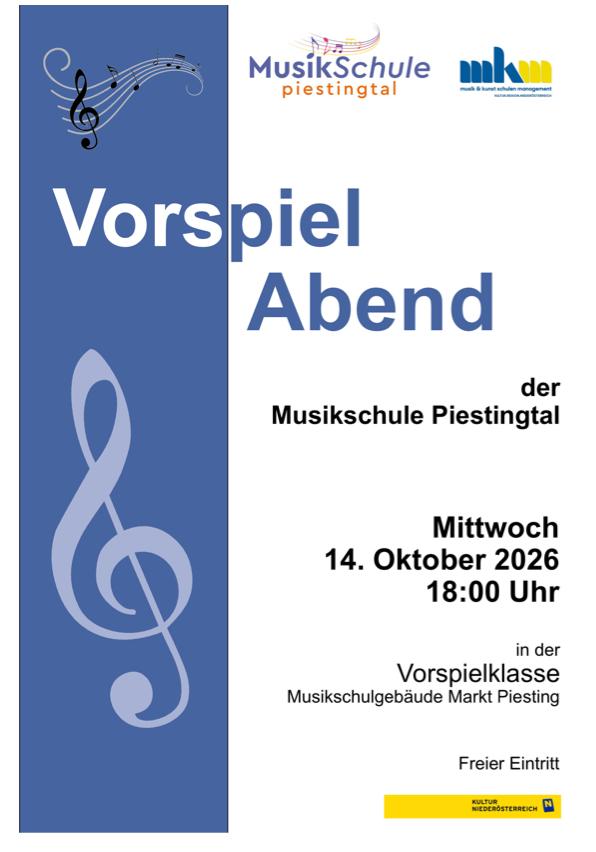 Vorspielabend in Markt Piesting